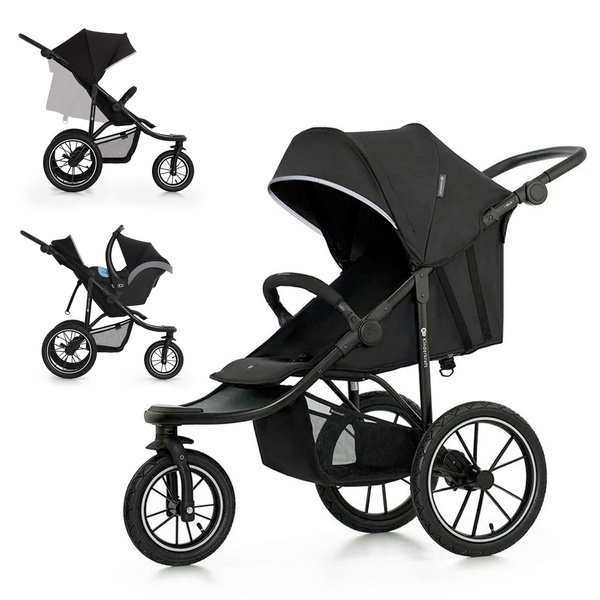 KinderKraft Helsi 2 Wózek Spacerowy Black