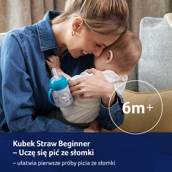 Lovi Pierwszy Kubek ze Słomką 150 ml Straw Beginner Indian Summer 35/362