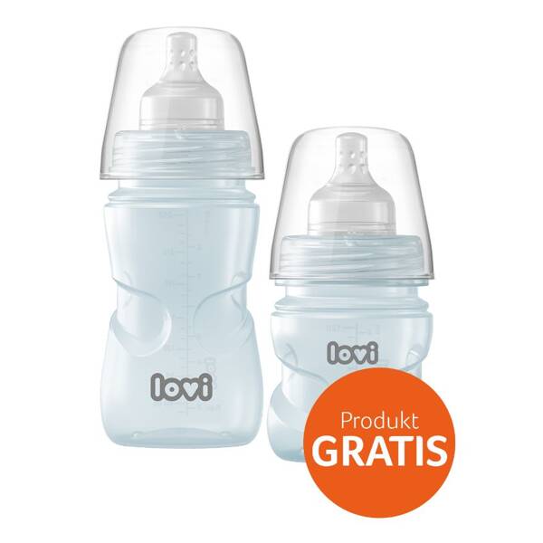 Lovi Zestaw Butelek 250 +120 ml Gratis Green