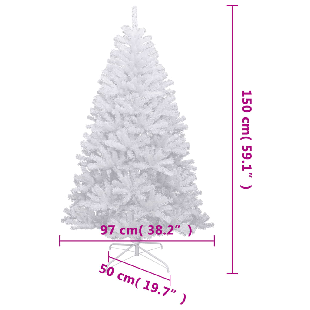 Mākslīgā Ziemassvētku Egle Ar Sniegu, 150 Cm Vidaxl