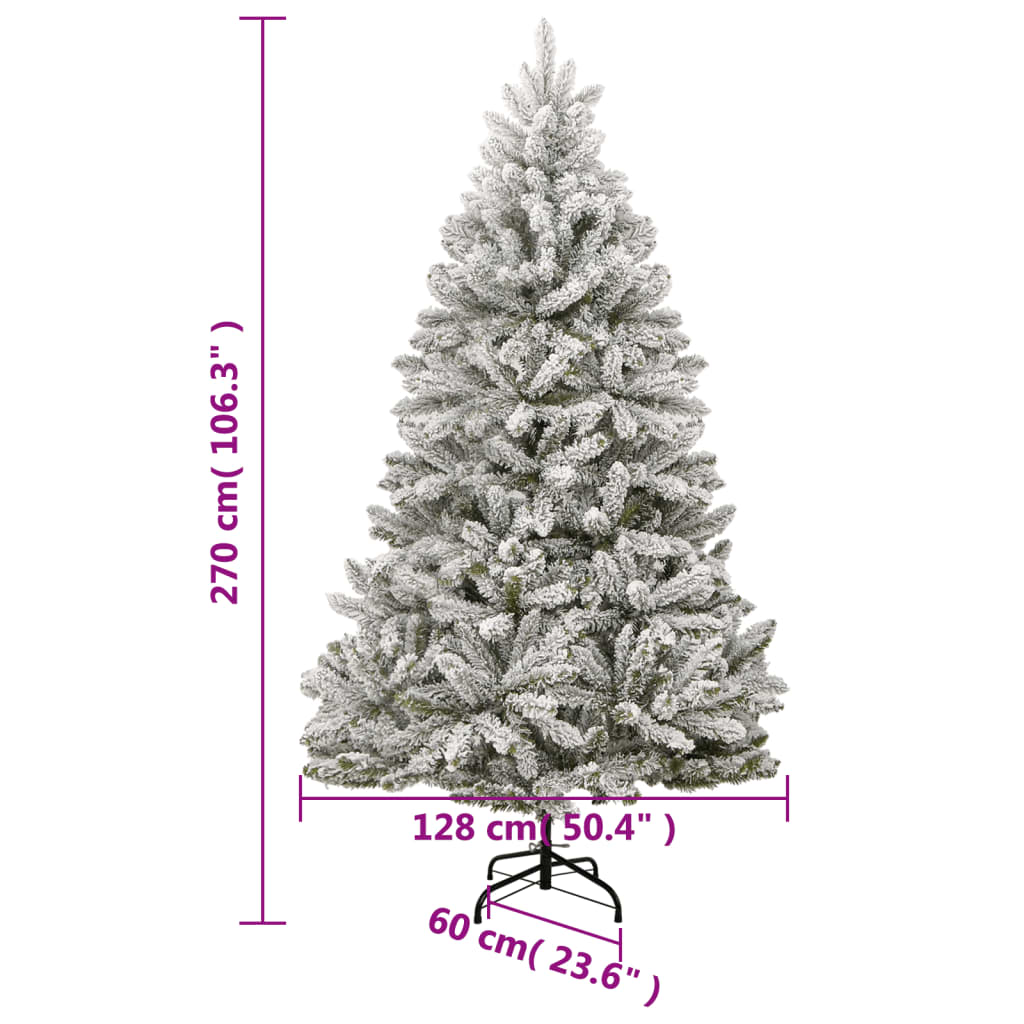 Mākslīgā Ziemassvētku Egle Ar Sniegu, 270 Cm Vidaxl