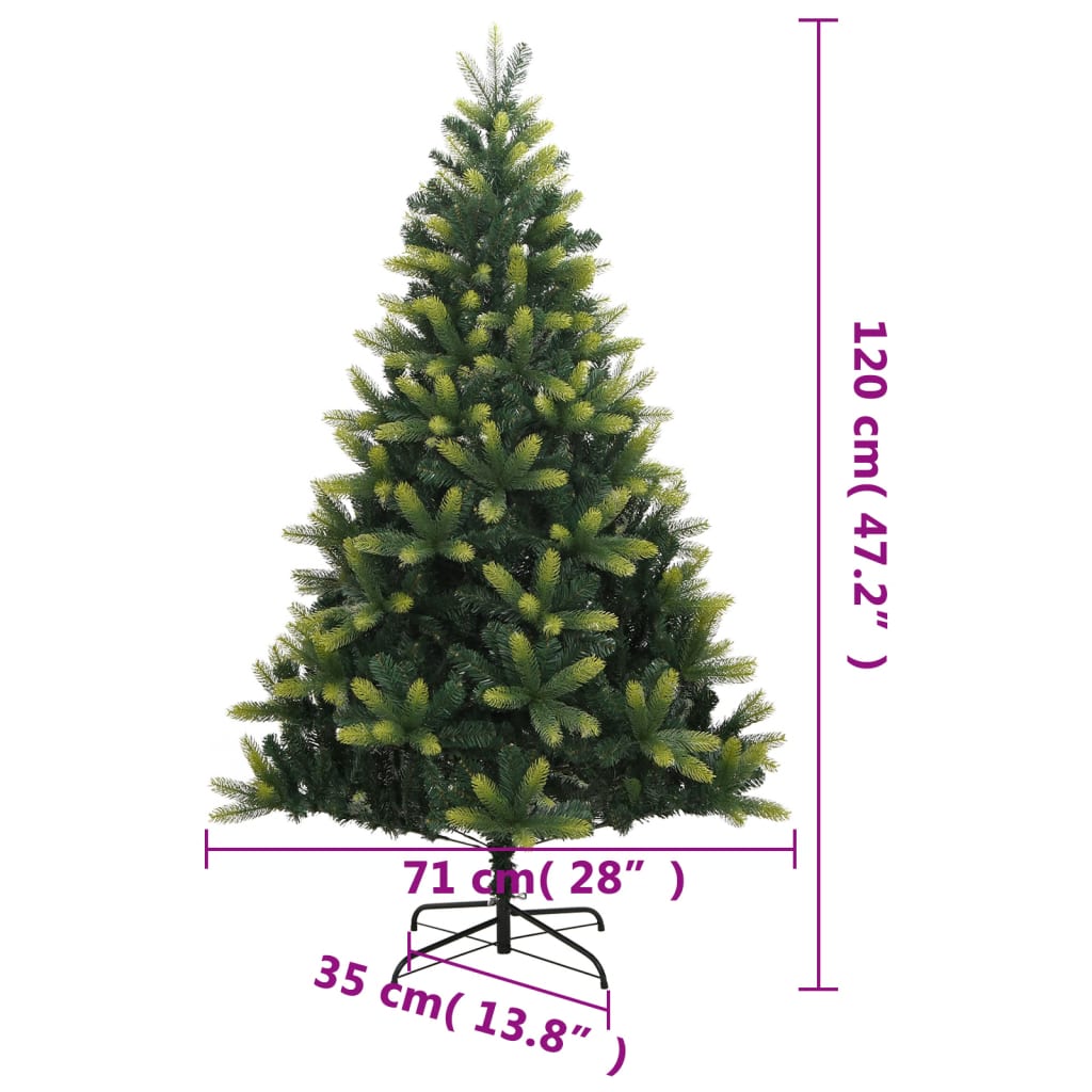 Mākslīgā Ziemassvētku Egle Ar Statīvu, 120 Cm Vidaxl