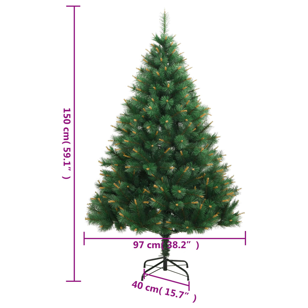 Mākslīgā Ziemassvētku Egle Ar Statīvu, 150 Cm Vidaxl