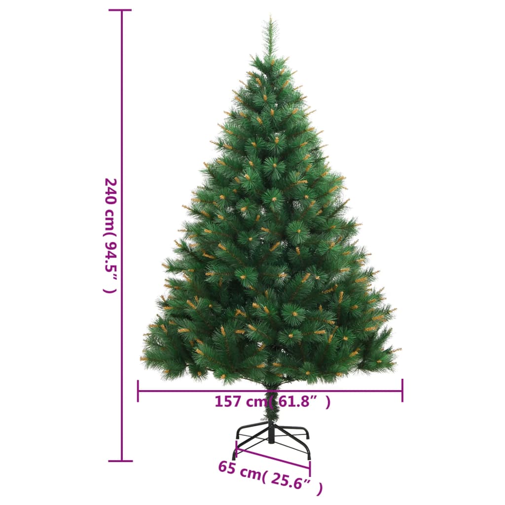 Mākslīgā Ziemassvētku Egle Ar Statīvu, 240 Cm Vidaxl