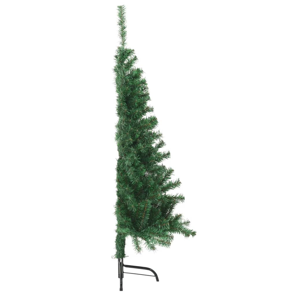 Mākslīgā Ziemassvētku Egle Ar Statīvu, Pusapaļa, 150 Cm, Pvc Vidaxl