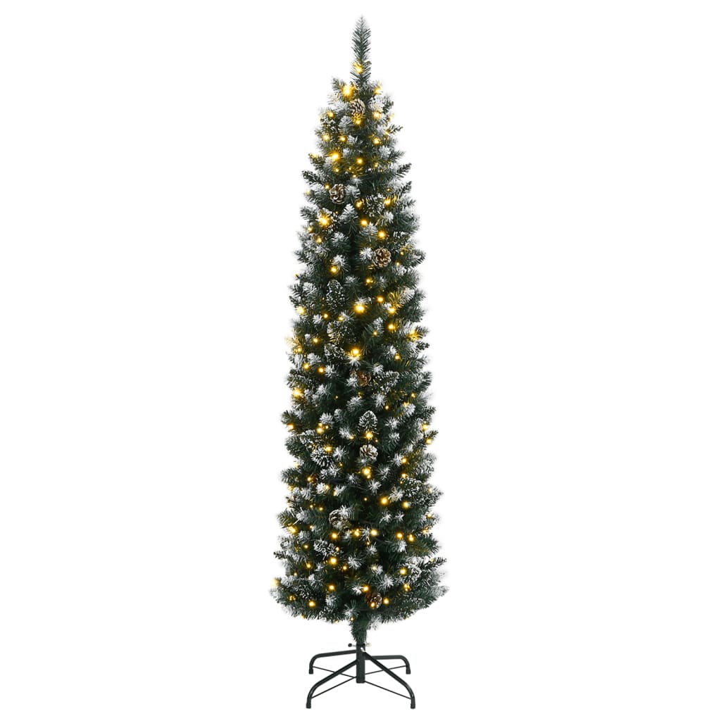 Mākslīgā Ziemassvētku Egle, Šaura, 120 Cm, 150 Led Vidaxl