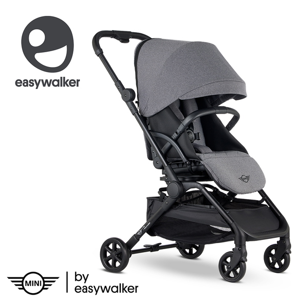 Mini by Easywalker Buggy Turn Kompaktowy Wózek Spacerowy z Obrotowym Siedziskiem 360 Soho Grey