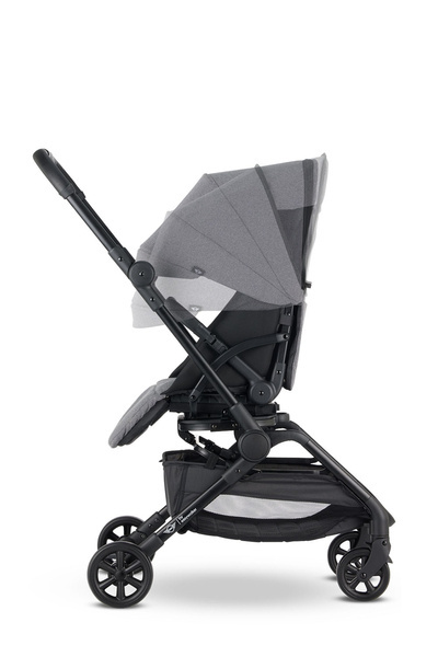 Mini by Easywalker Buggy Turn Kompaktowy Wózek Spacerowy z Obrotowym Siedziskiem 360 Soho Grey