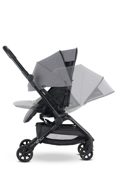 Mini by Easywalker Buggy Turn Kompaktowy Wózek Spacerowy z Obrotowym Siedziskiem 360 Soho Grey