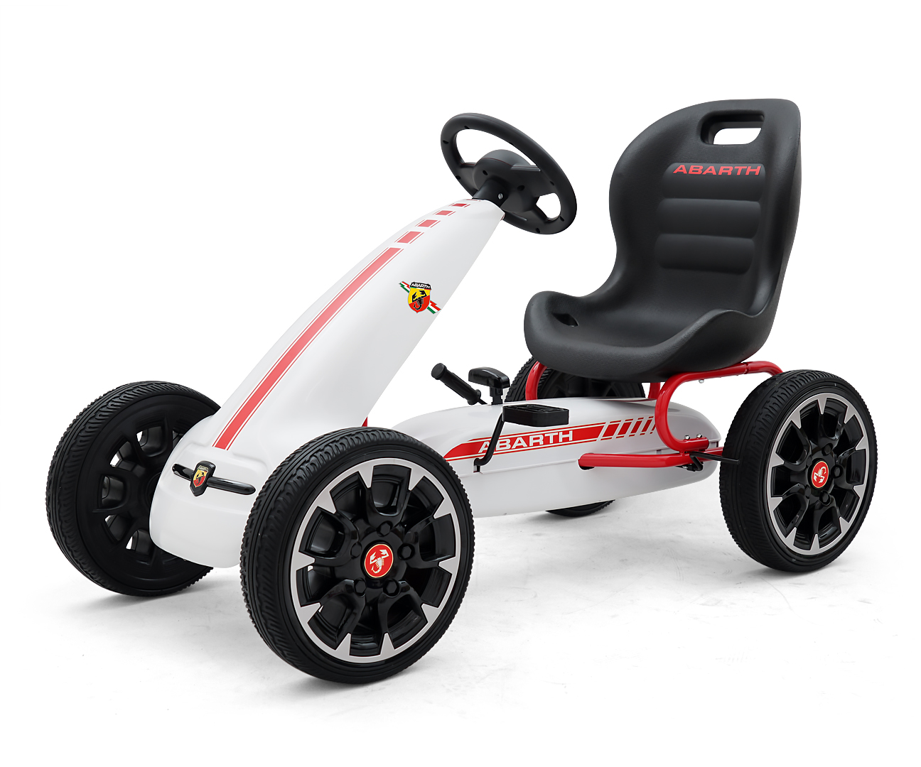 Pedal Go-kart Abarth White