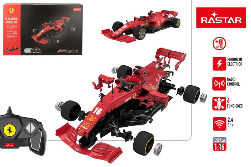 Radio vadāmā mašīna Konstruktors Ferrari F1 SF1000 1:16 8+ CB46982