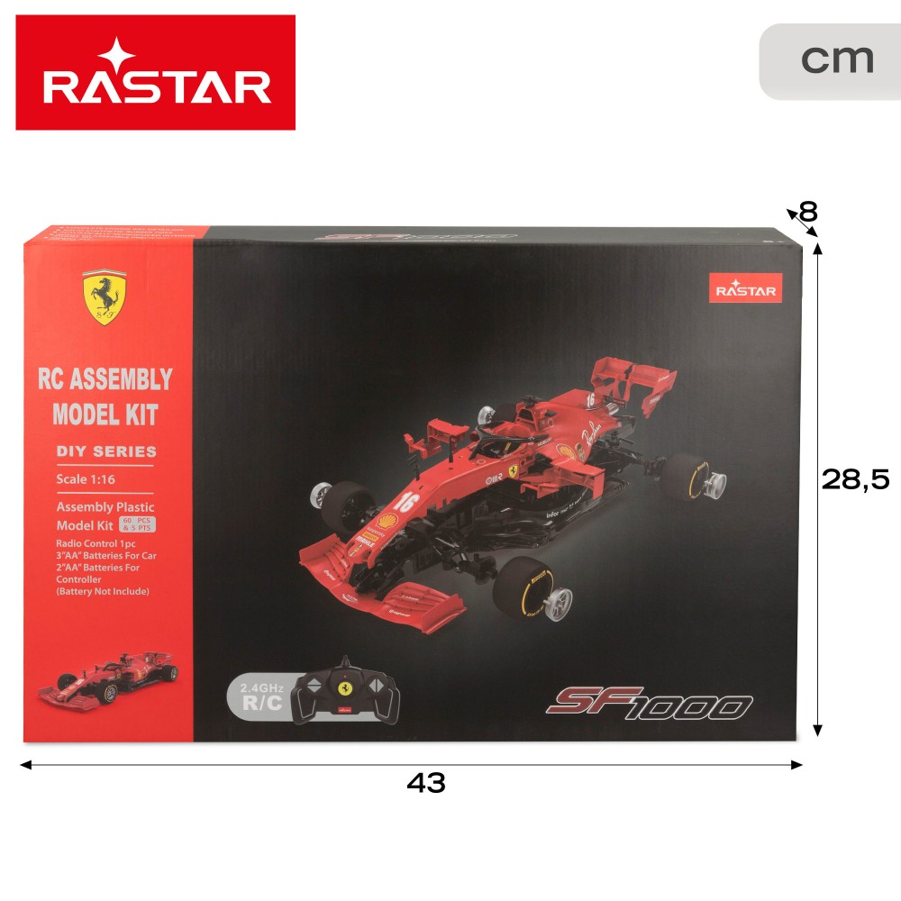 Radio vadāmā mašīna Konstruktors Ferrari F1 SF1000 1:16 8+ CB46982