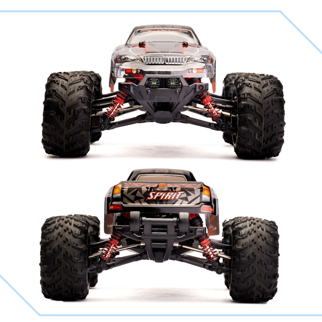 RC auto Q901 bezass 1:16 2.4G 4CH 52km/h sarkans