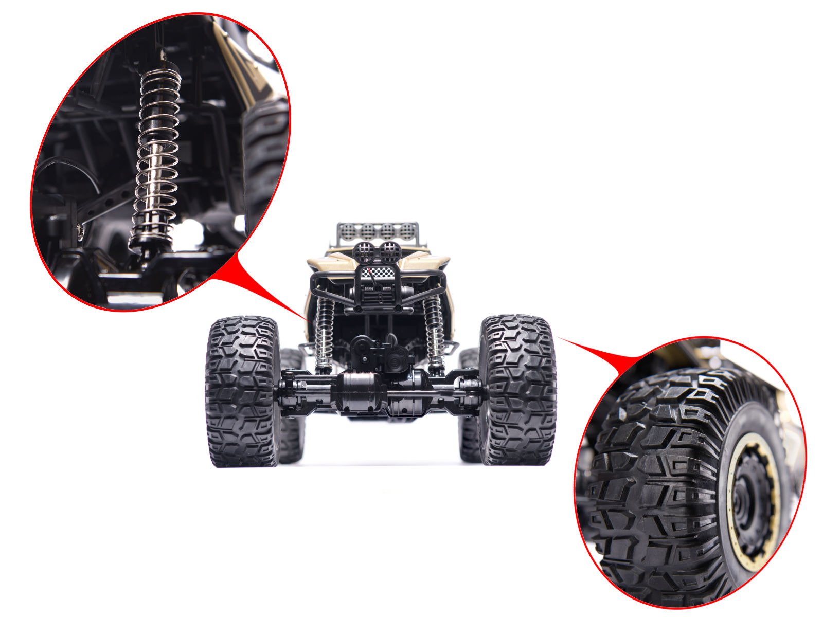 RC auto Rock Crawler 2.4GHz 1:8 51cm zelts