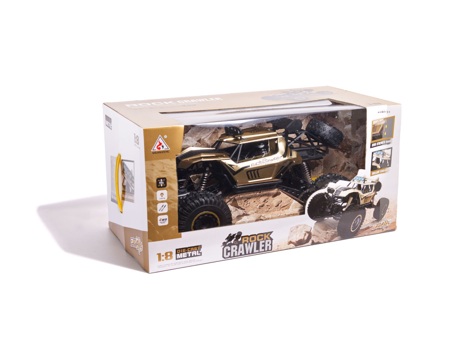 RC auto Rock Crawler 2.4GHz 1:8 51cm zelts