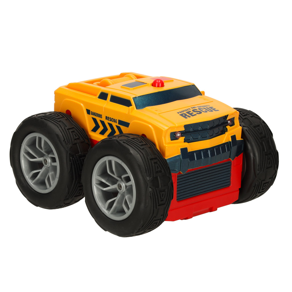 RC Revolt 2 Sided Rescue Racer zils tālvadības auto