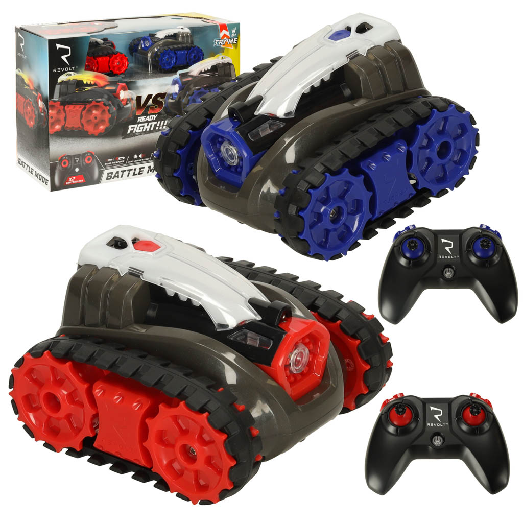 RC Revolt BATTLE tālvadības automašīnas kaujas režīms skaņas gaismas 2pak