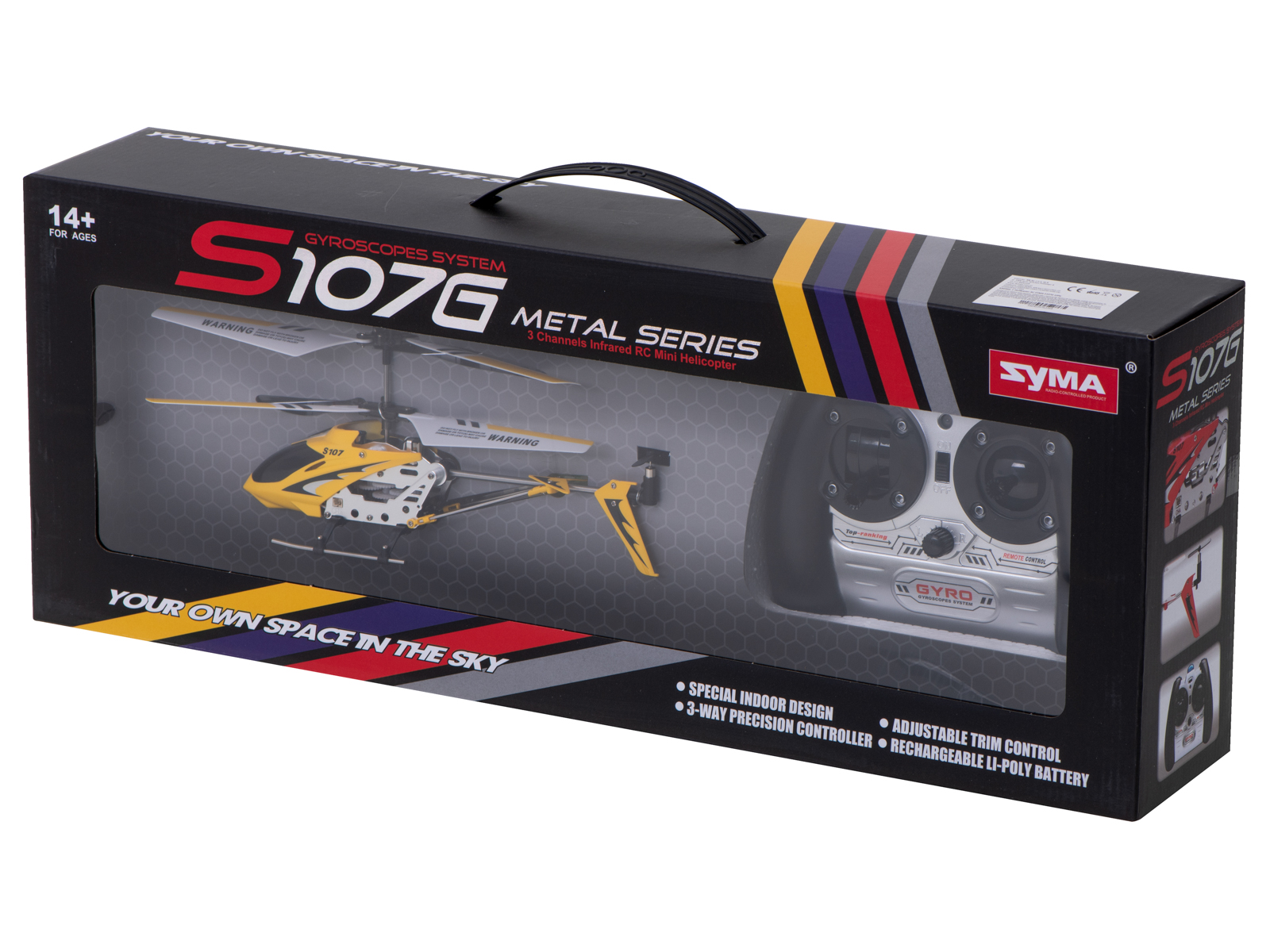 SYMA S107G RC helikopters dzeltens