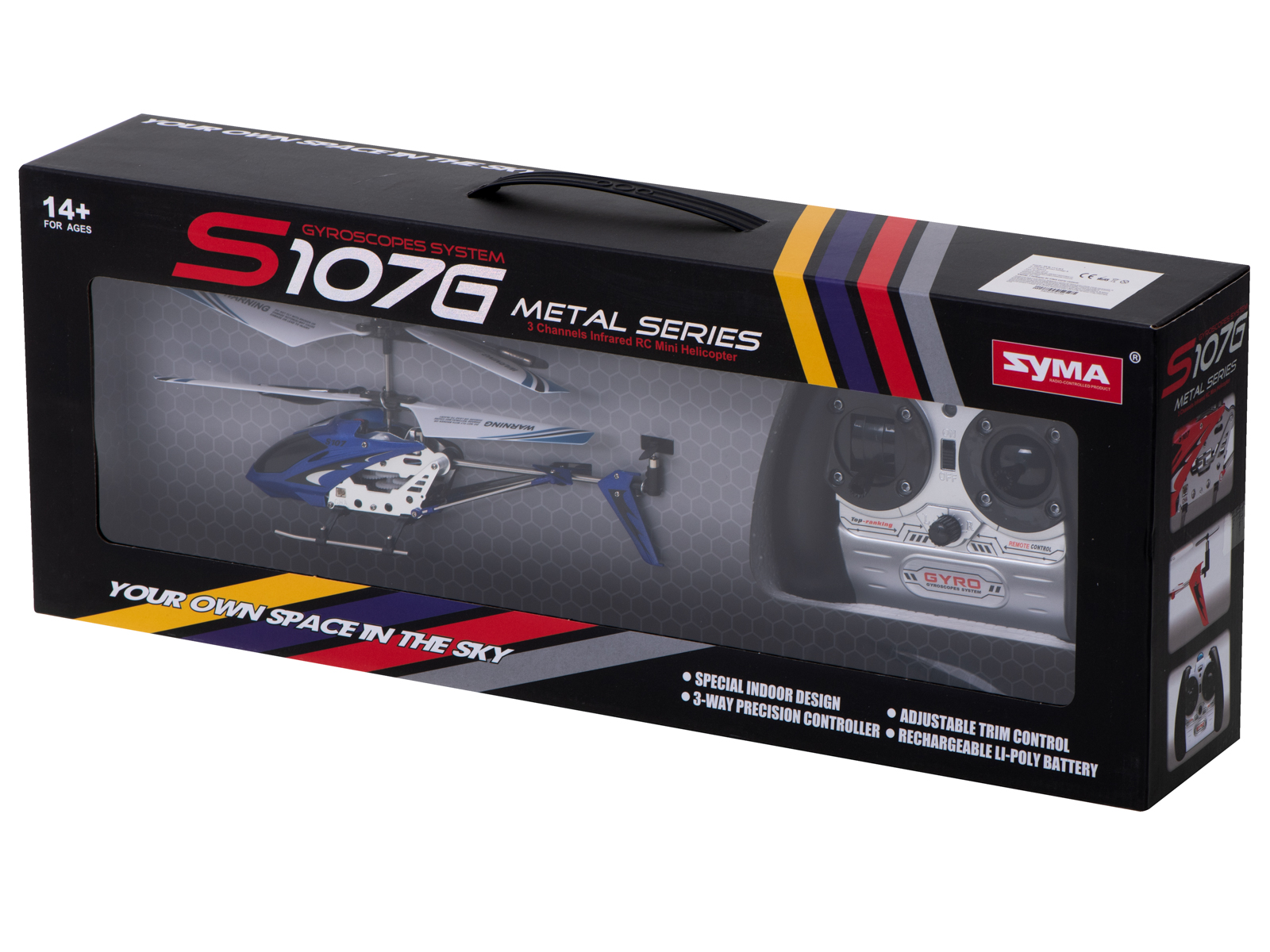 SYMA S107G RC helikopters zils