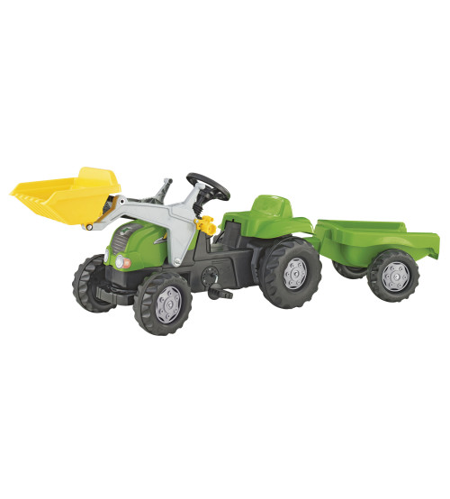 Traktors Bērniem ar pedāļiem ar kausu un piekabi Rolly Toys Rolly KID 023134