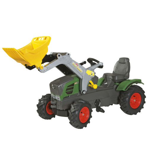 Детский Трактор с педалями с ковшом и надувными колесами  Rolly Toys rollyFarmtrac Fendt 211 Vario (3-8 лет) 611089