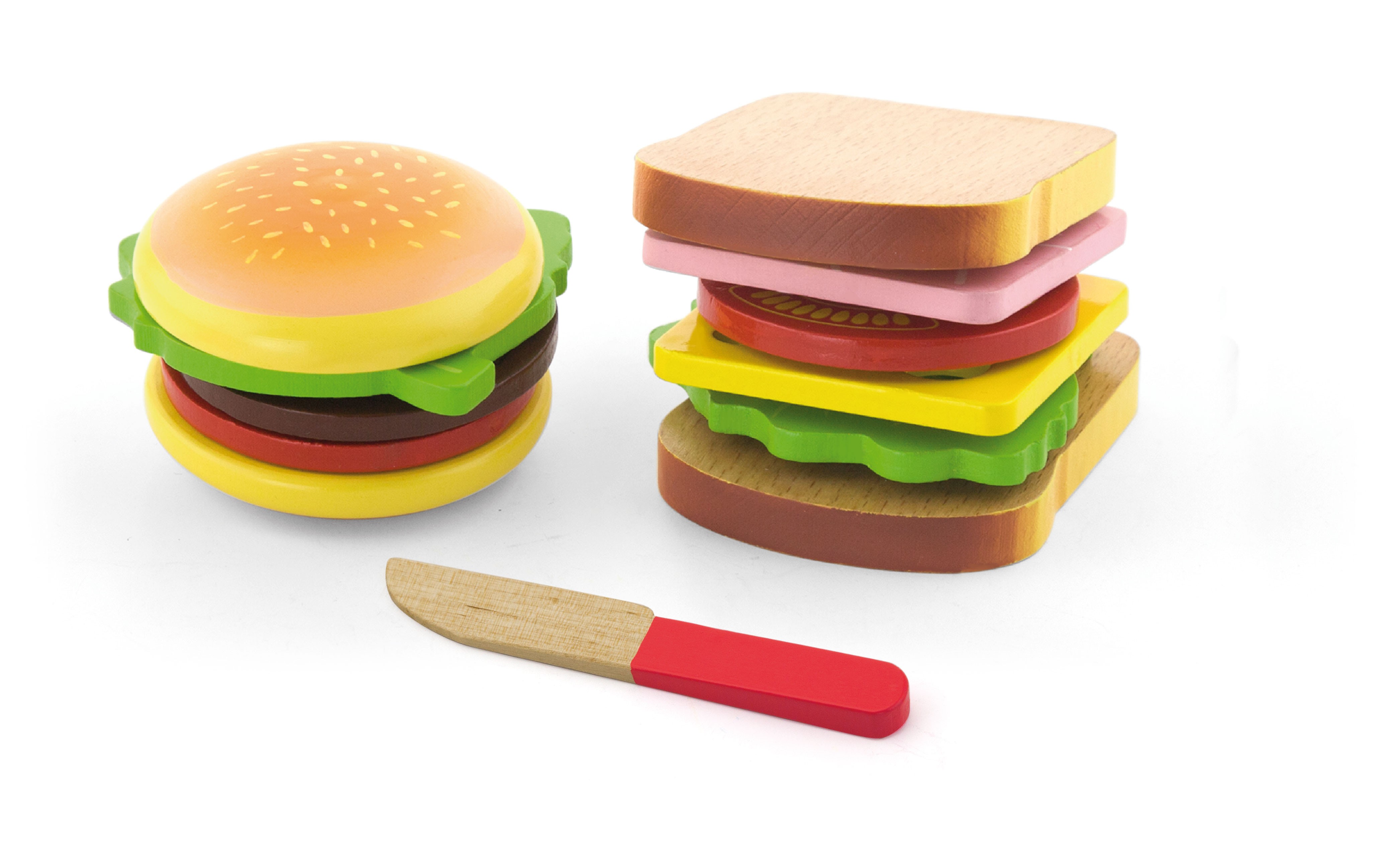 Viga 50810 Playing Food - Hamburger & Sandwich
