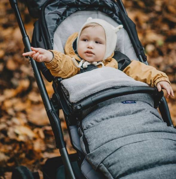 Zaffiro iGrow Plus Melange Grey Bērnu ratu guļammaiss