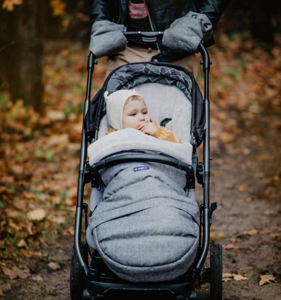 Zaffiro iGrow Plus Melange Grey Bērnu ratu guļammaiss