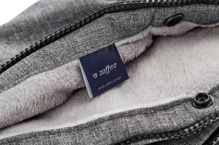 Zaffiro Plus Melange Grey Divdaļīgie ratu cimdi