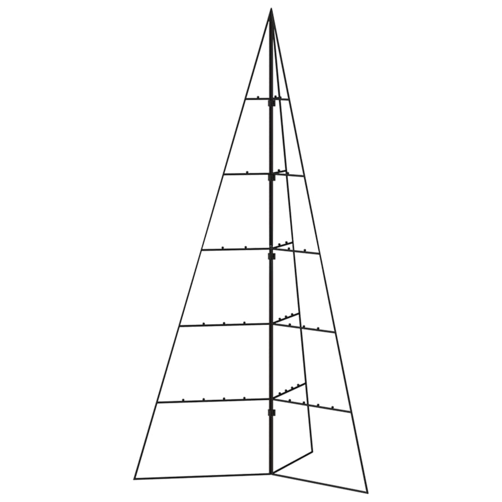 Ziemassvētku Eglīte, Metāls, Koka Pamatne, Melna, 100 Cm Vidaxl