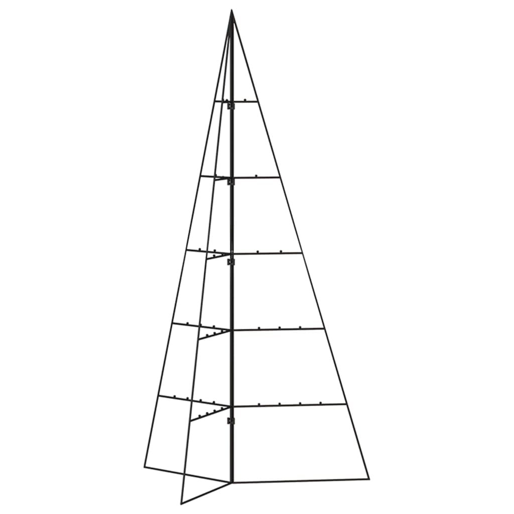 Ziemassvētku Eglīte, Metāls, Koka Pamatne, Melna, 100 Cm Vidaxl