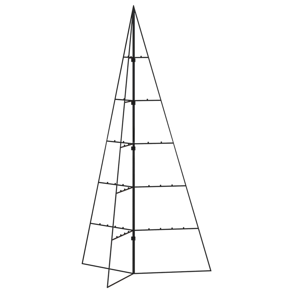 Ziemassvētku Eglīte, Metāls, Koka Pamatne, Melna, 100 Cm Vidaxl