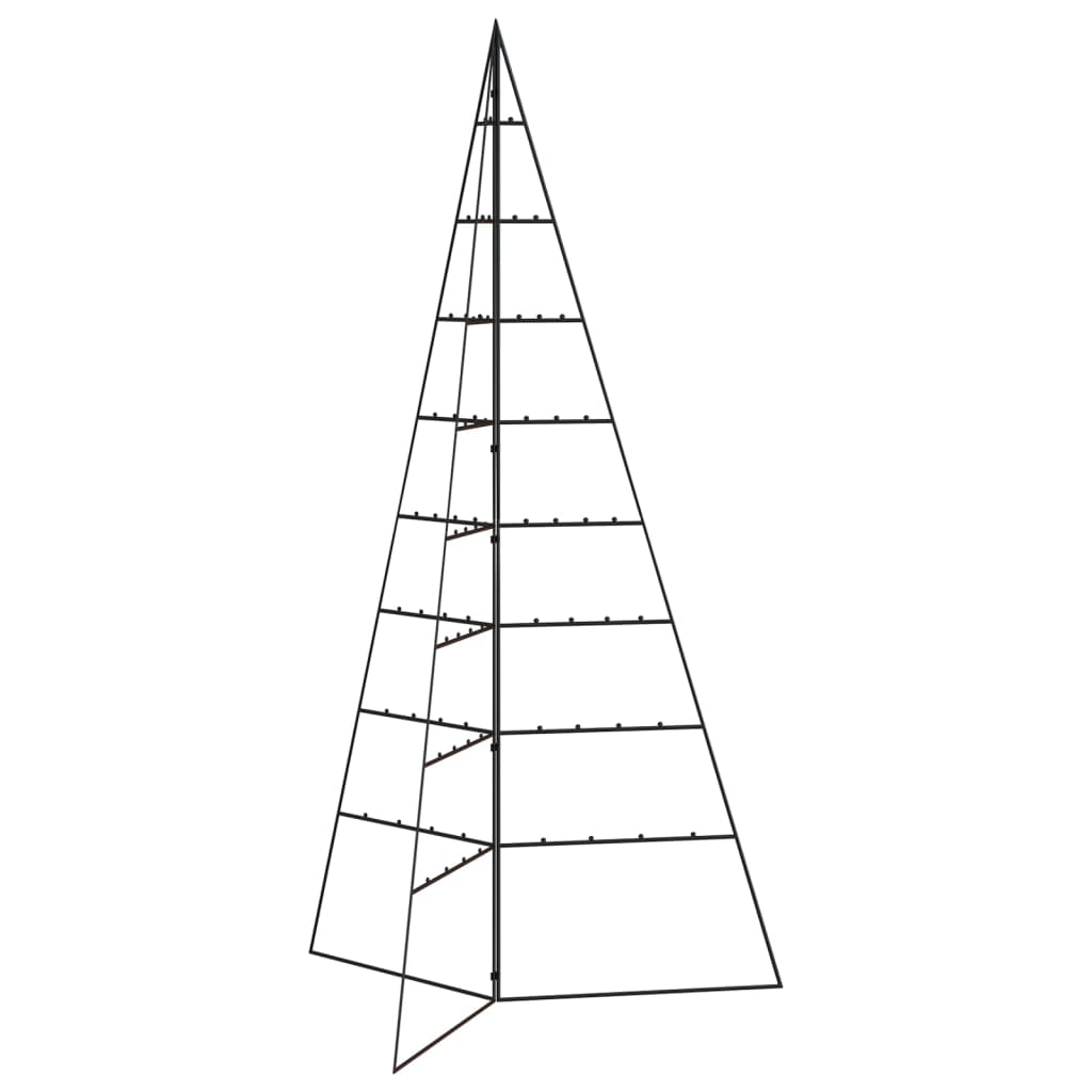 Ziemassvētku Eglīte, Metāls, Koka Pamatne, Melna, 180 Cm Vidaxl