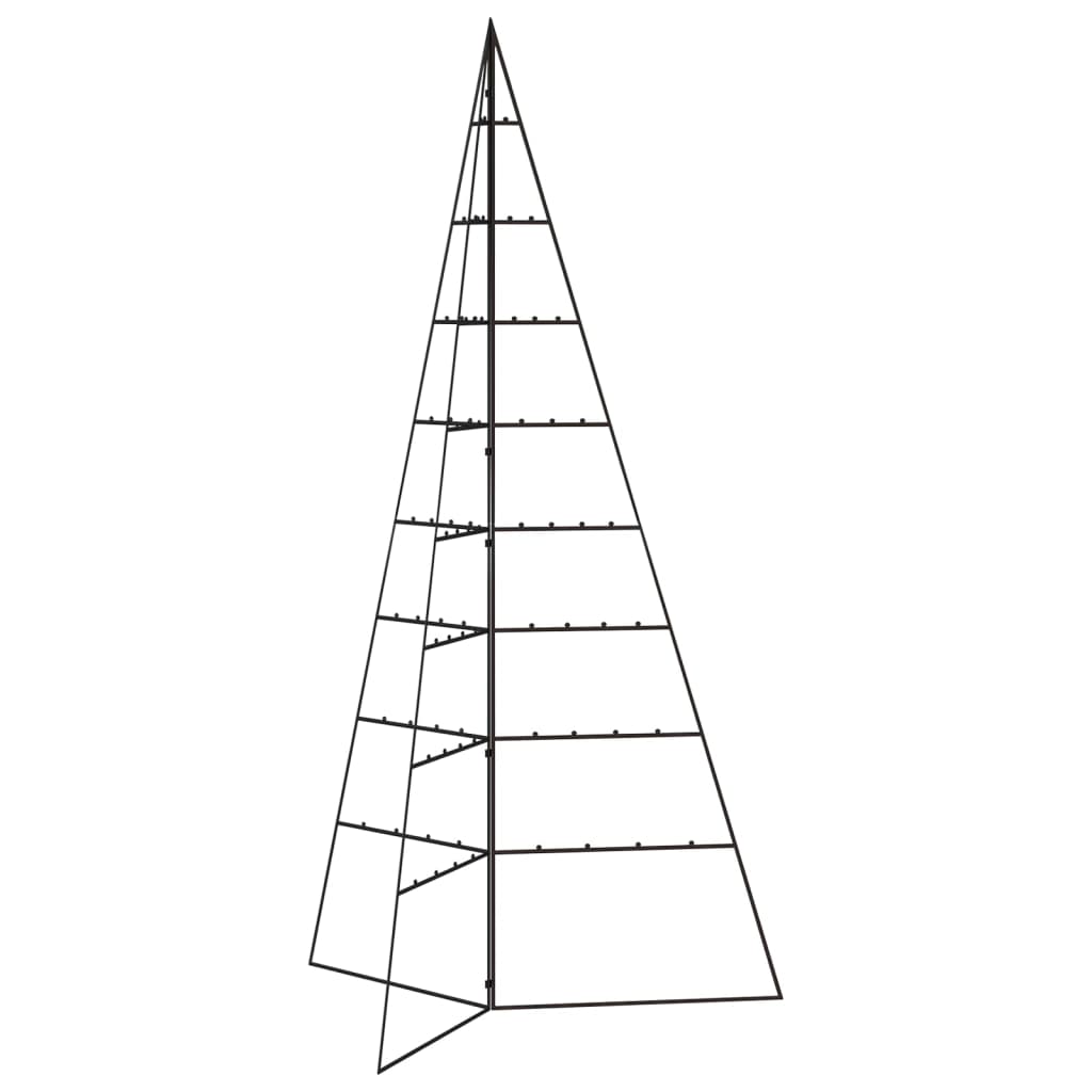 Ziemassvētku Eglīte, Metāls, Koka Pamatne, Melna, 180 Cm Vidaxl