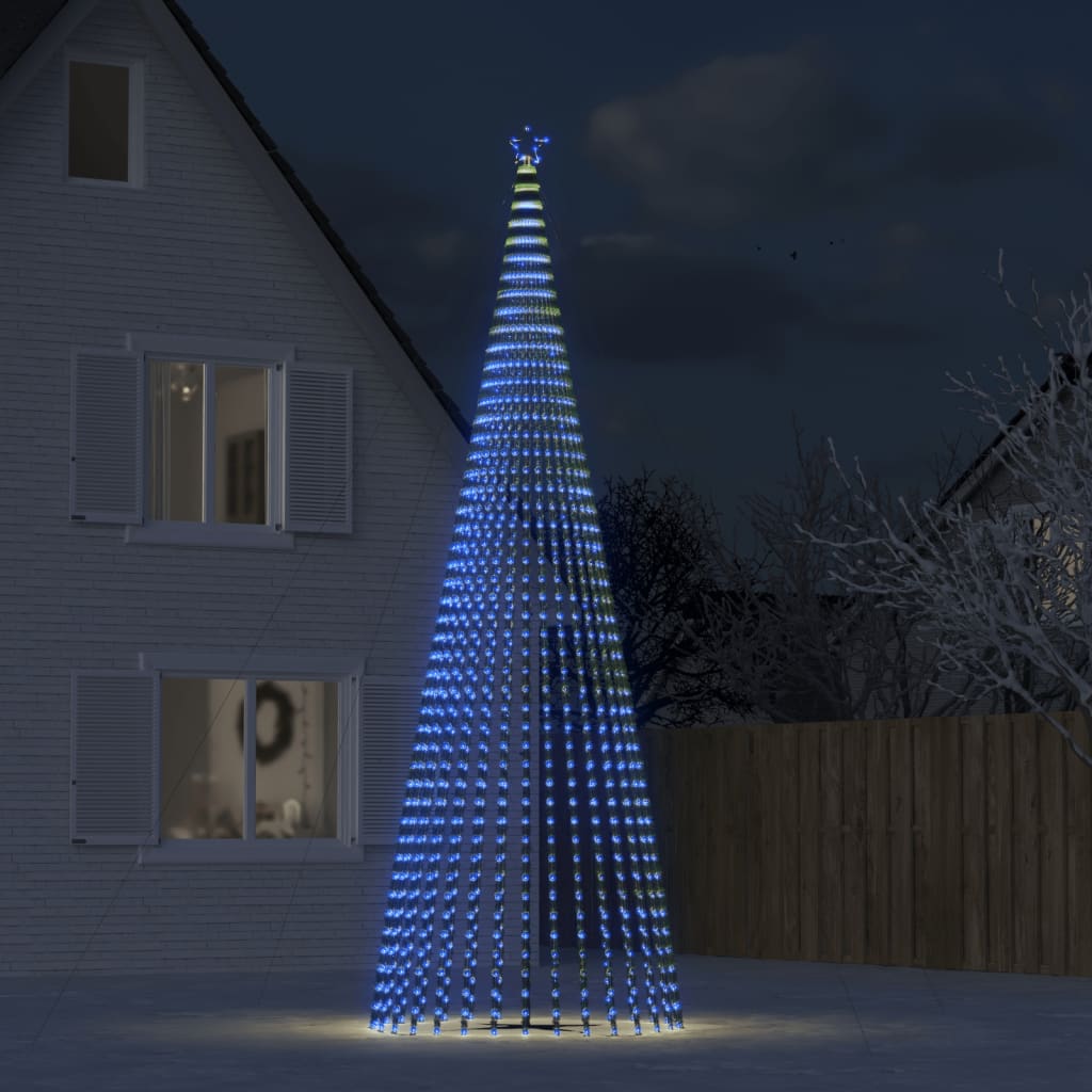 Ziemassvētku Eglītes Dekorācija, 1544 Zilas Led, 500 Cm Vidaxl