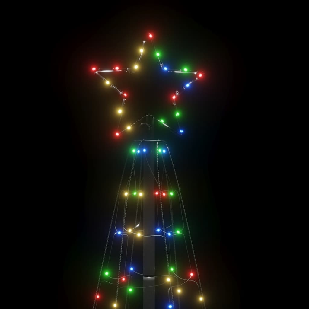 Ziemassvētku Eglītes Dekorācija, 220 Led, Krāsainas, 180 Cm Vidaxl