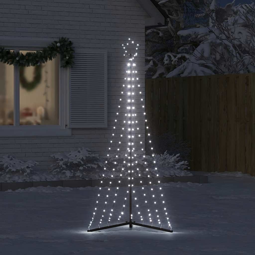 Ziemassvētku Eglītes Gaisma 339 Led Auksti Balts 182 Cm Vidaxl