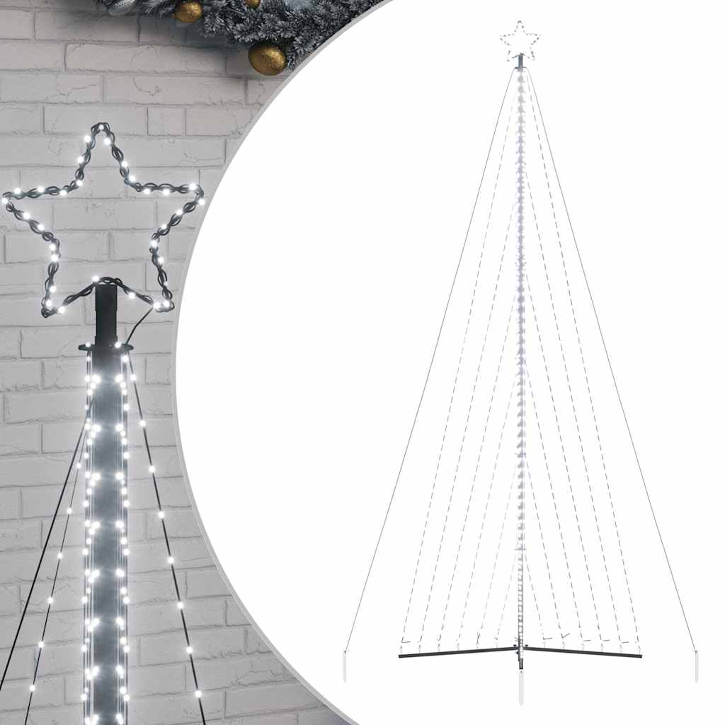 Ziemassvētku Eglītes Gaisma 789 Led Auksti Balts 480 Cm Vidaxl