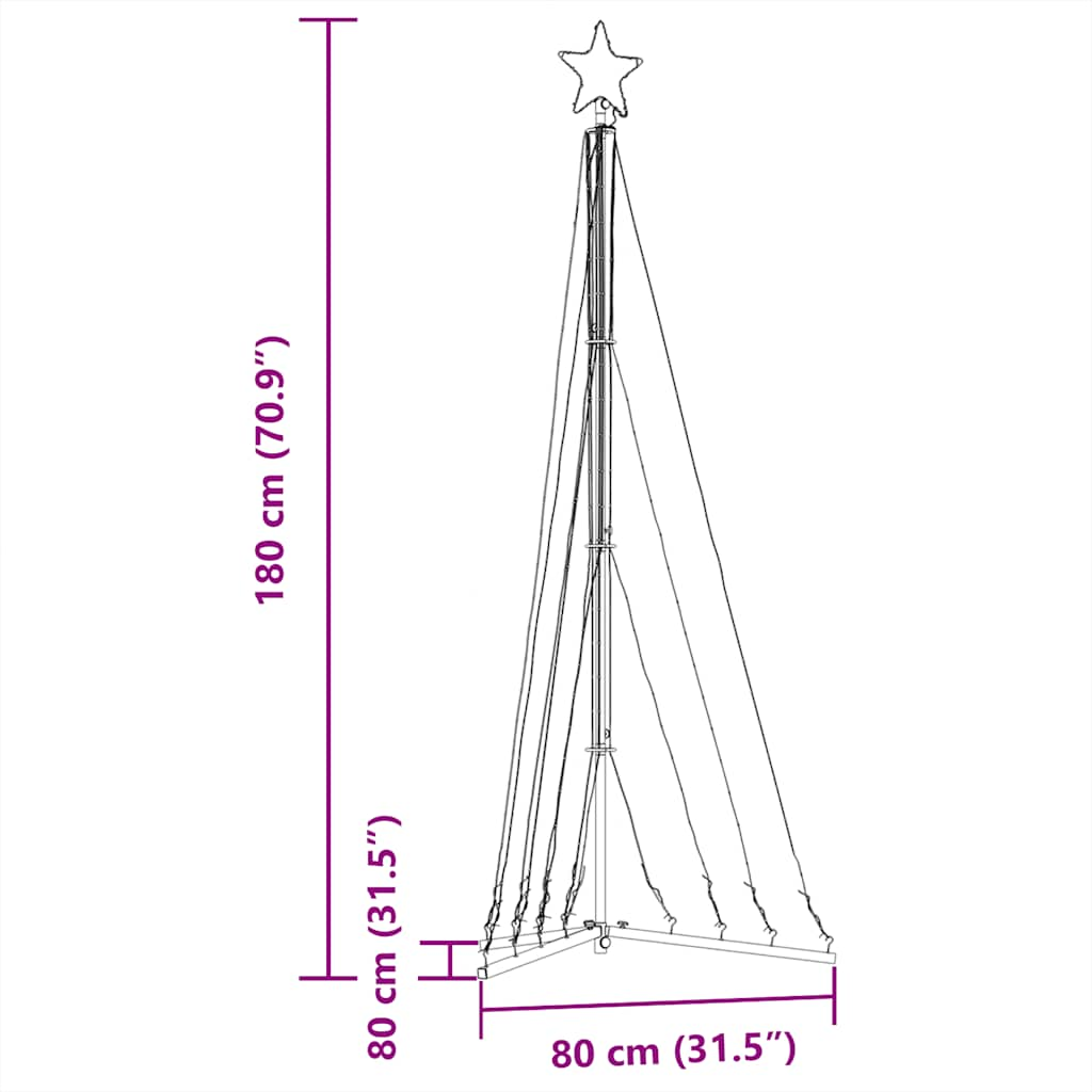 Ziemassvētku Eglītes Gaismiņas, 339 Led, Krāsainas, 180 Cm Vidaxl