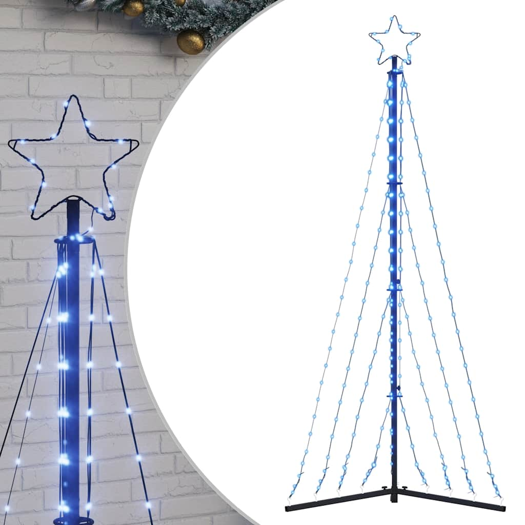 Ziemassvētku Eglītes Gaismiņas, 339 Led, Zila, 180 Cm Vidaxl