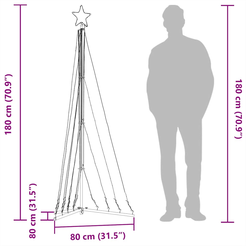 Ziemassvētku Eglītes Gaismiņas, 339 Led, Zila, 180 Cm Vidaxl