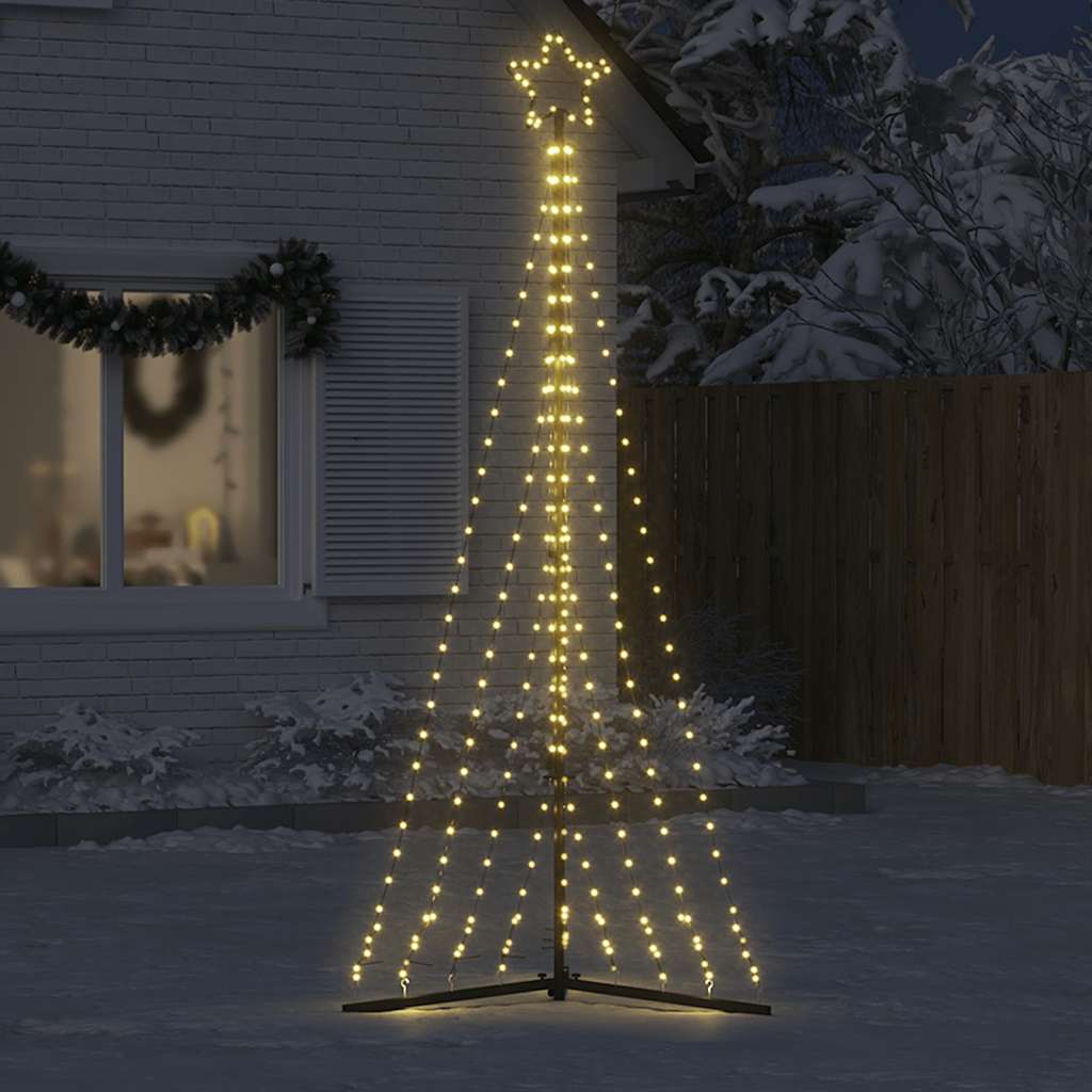 Ziemassvētku Eglītes Gaismiņas, 447 Led, Silti Baltas, 250 Cm Vidaxl