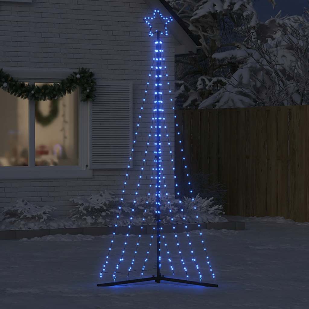 Ziemassvētku Eglītes Gaismiņas, 447 Led, Zilas, 250 Cm Vidaxl