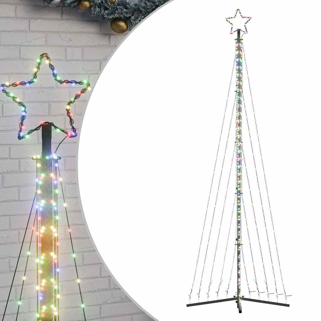 Ziemassvētku Eglītes Gaismiņas, 495 Led, Krāsainas, 300 Cm Vidaxl