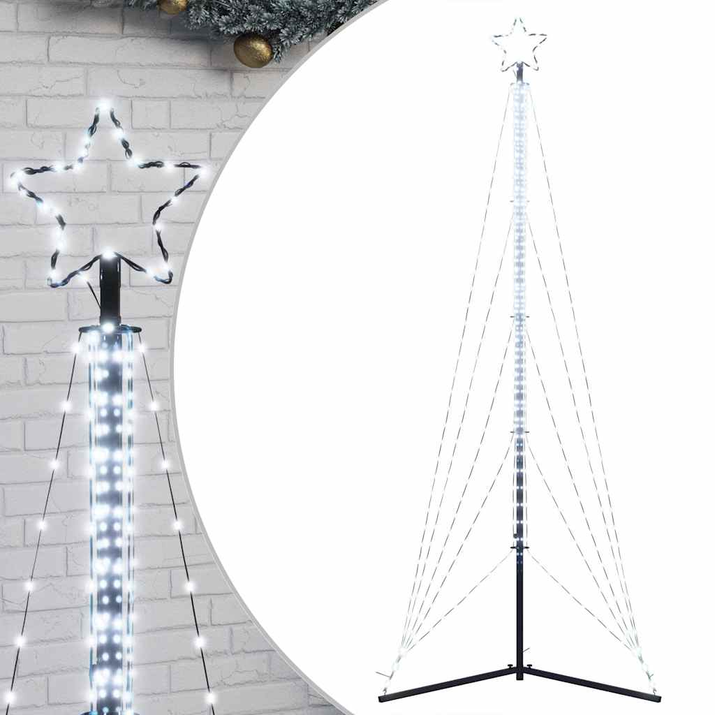 Ziemassvētku Eglītes Gaismiņas, 525 Led, Vēsi Baltas, 300 Cm Vidaxl