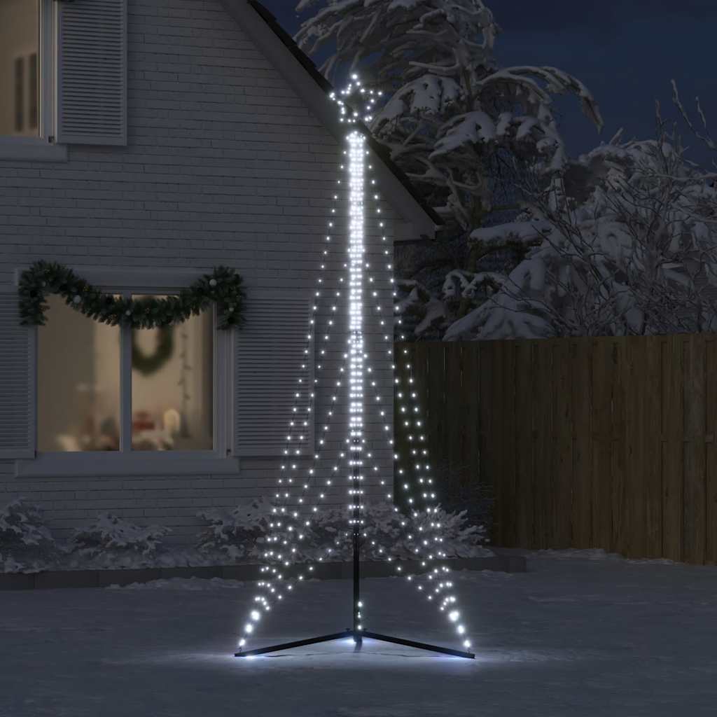 Ziemassvētku Eglītes Gaismiņas, 525 Led, Vēsi Baltas, 300 Cm Vidaxl