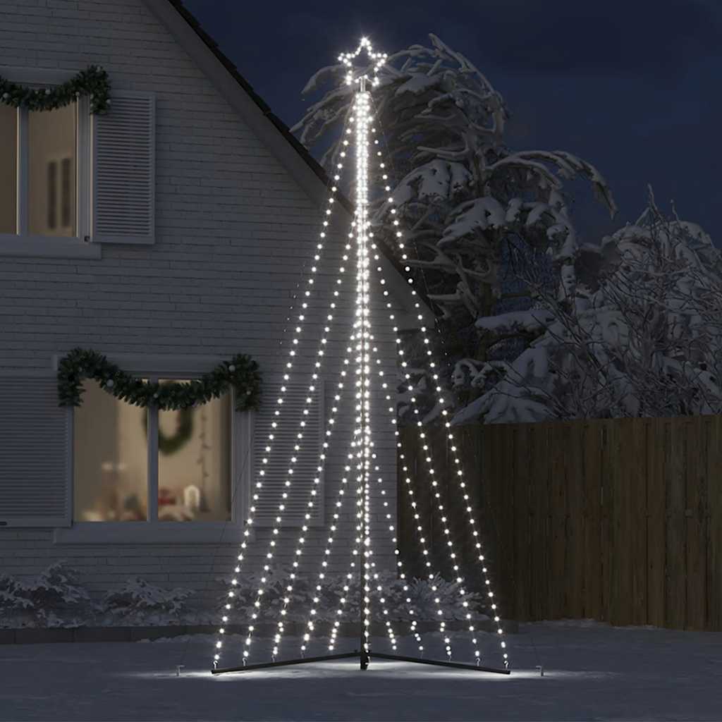 Ziemassvētku Eglītes Gaismiņas, 570 Led, Vēsi Baltas, 400 Cm Vidaxl