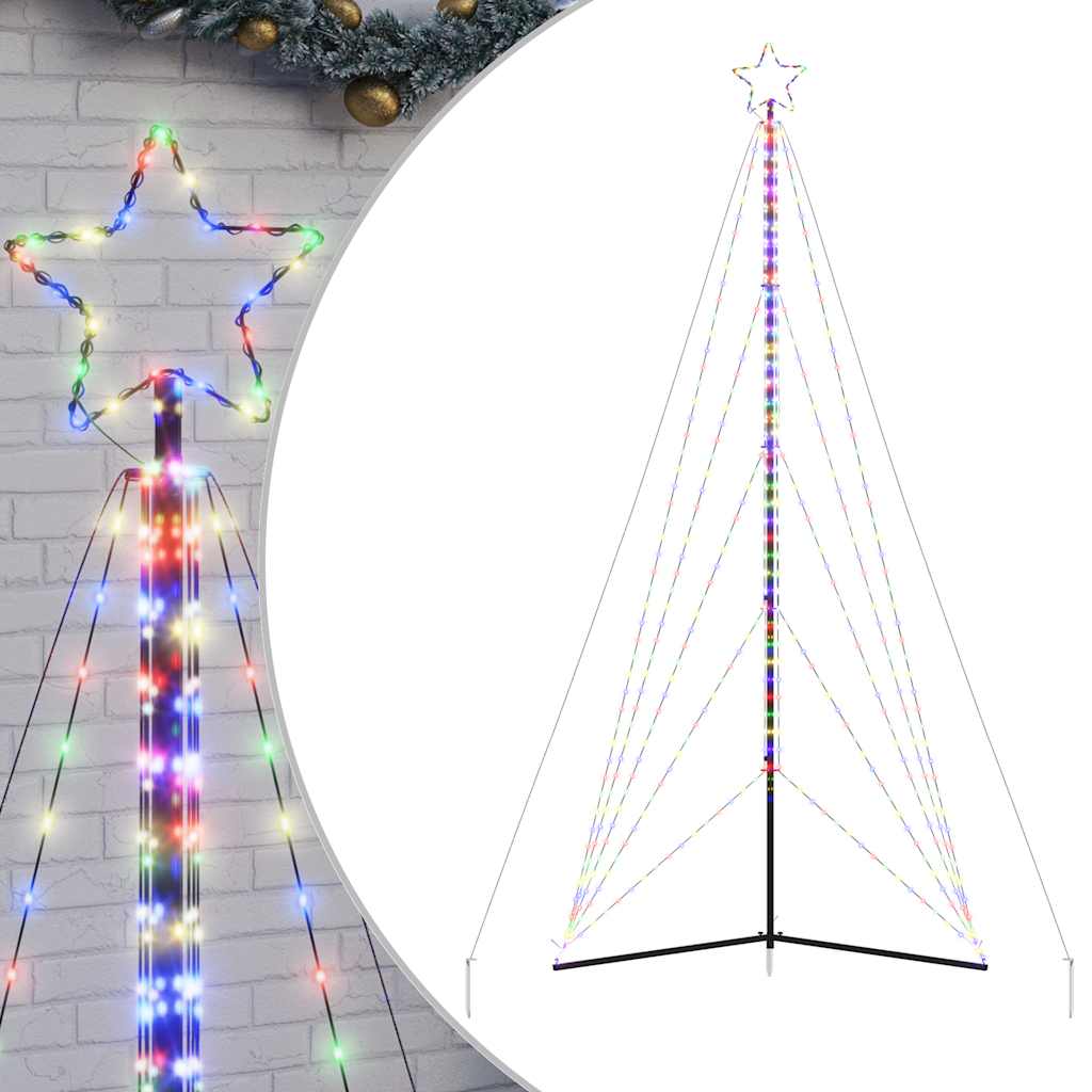 Ziemassvētku Eglītes Gaismiņas, 615 Led, Krāsainas, 400 Cm Vidaxl