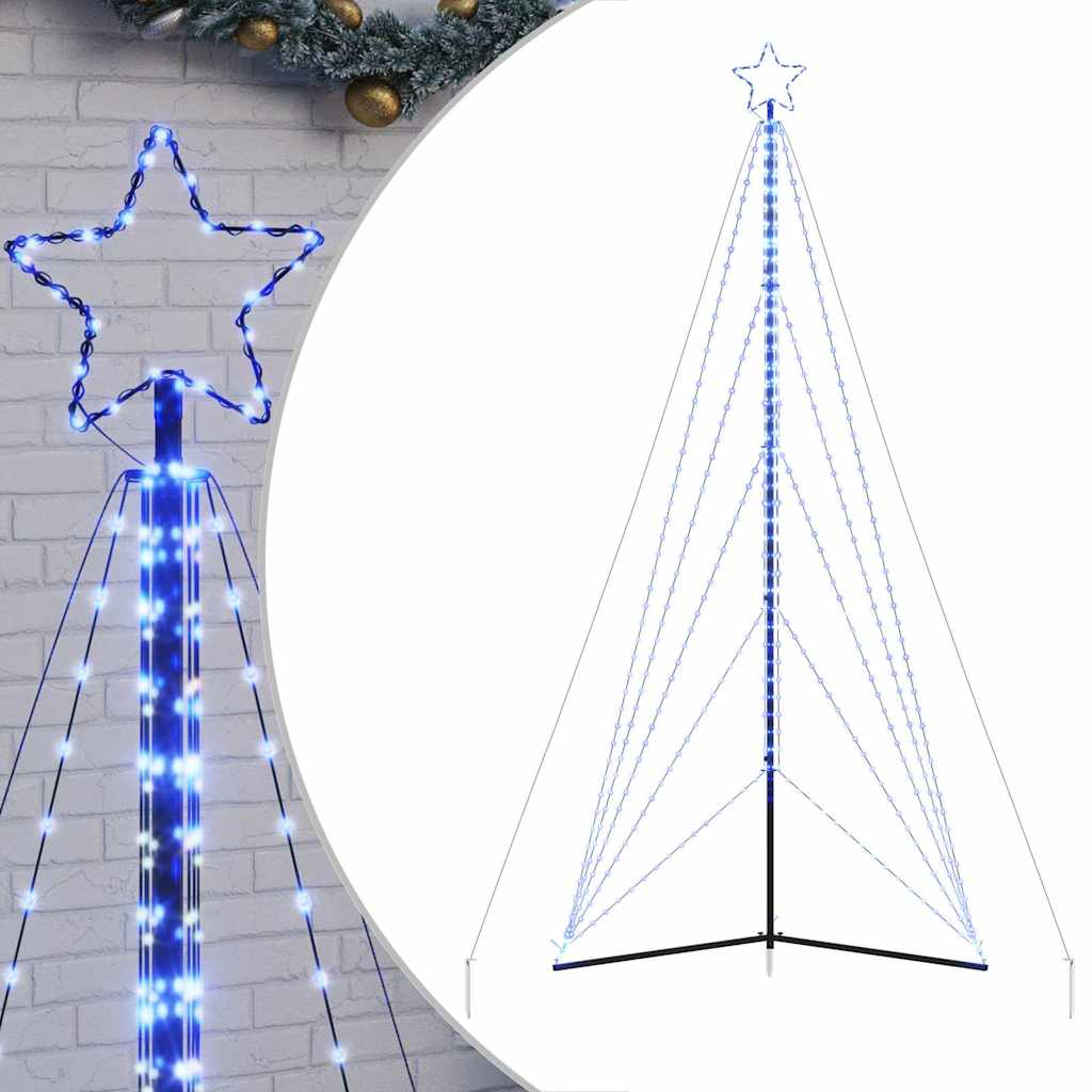 Ziemassvētku Eglītes Gaismiņas, 615 Led, Zilas, 400 Cm Vidaxl