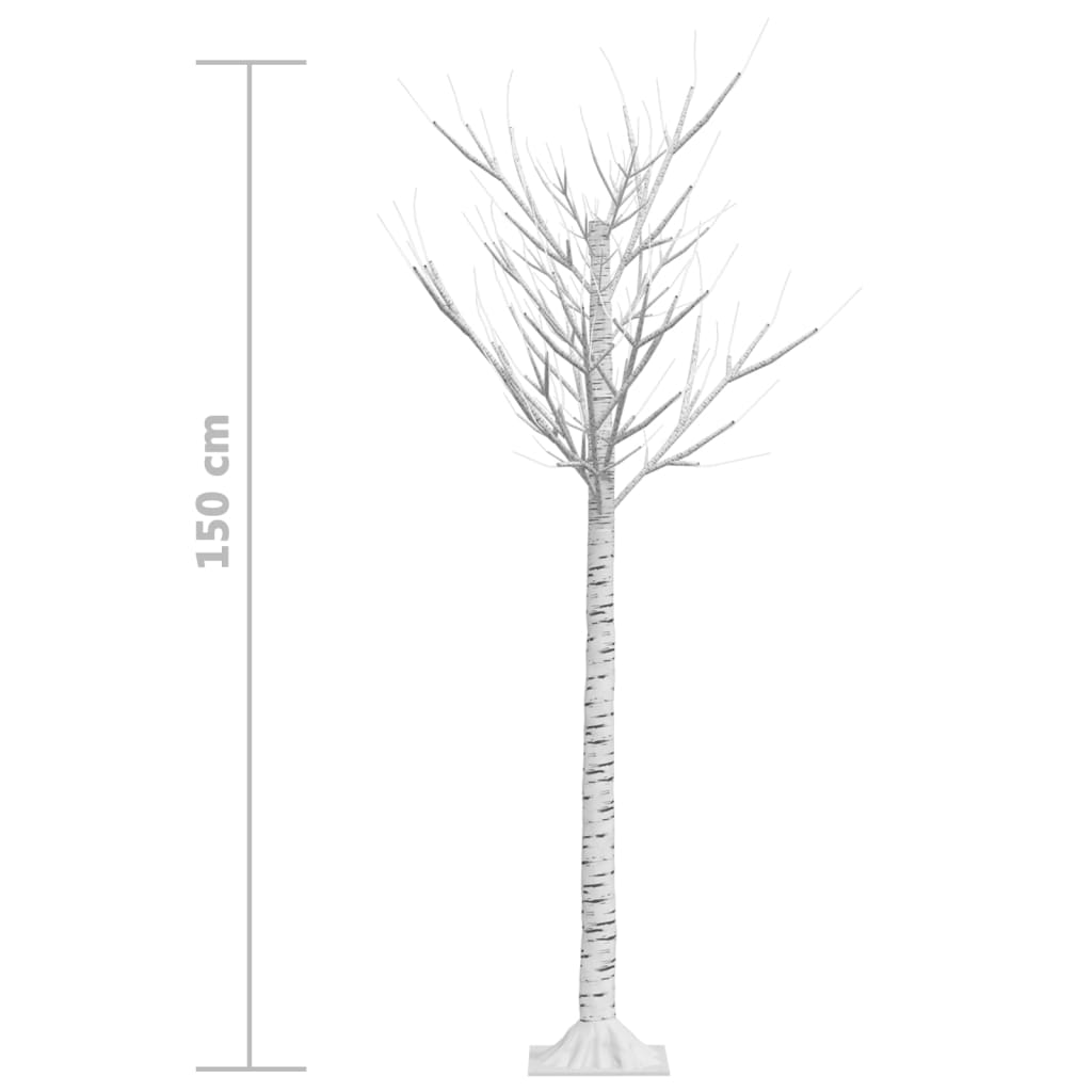 Ziemassvētku Koks, 140 Led, Daudzkrāsaina Gaisma, 1,5 M Vidaxl